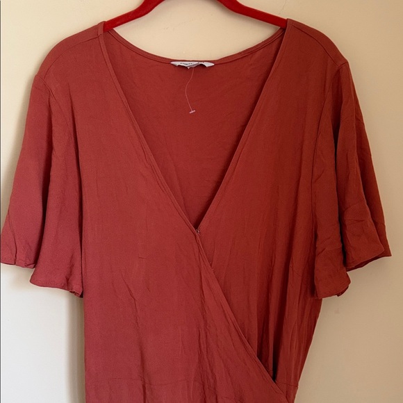 American Eagle Outfitters Rust Maxi Dress Sz XXL - Picture 6 of 11